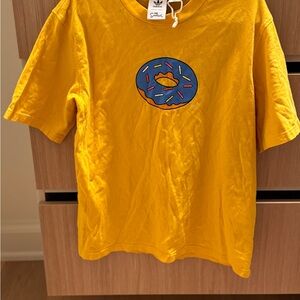 Adidas Originals x The Simpsons Donut t-shirt in yellow